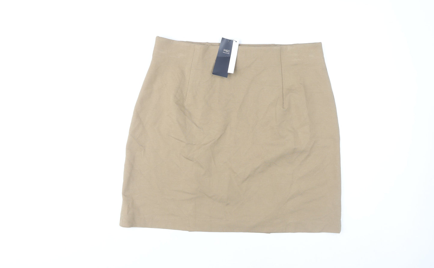 Marks and Spencer Beige Women's Pencil Skirt Size 16