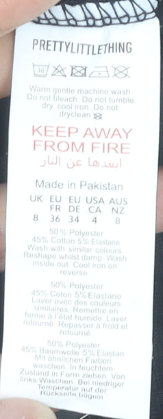 PrettyLittleThing Women's Black Tube Camisole, Size 8