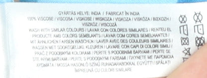 Primark Women's Blue Short Sleeve Dress Size 8