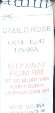 Cameo Rose Women's Black Off the Shoulder Jumpsuit, Size 14