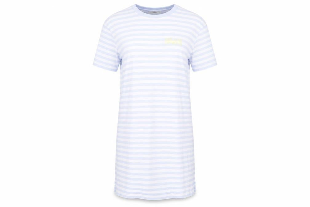 Marks and Spencer Women's Blue Striped Nightshirt S