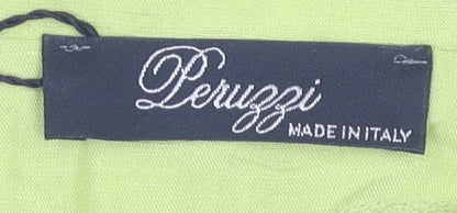 Peruzzi Women’s Green Sleeveless V-Neck Blouse, Size 14