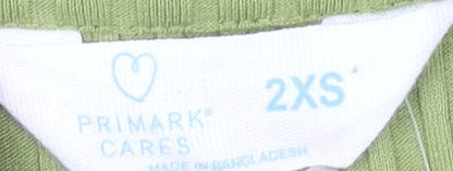 Primark Women's Green XS Bodycon Midi Dress