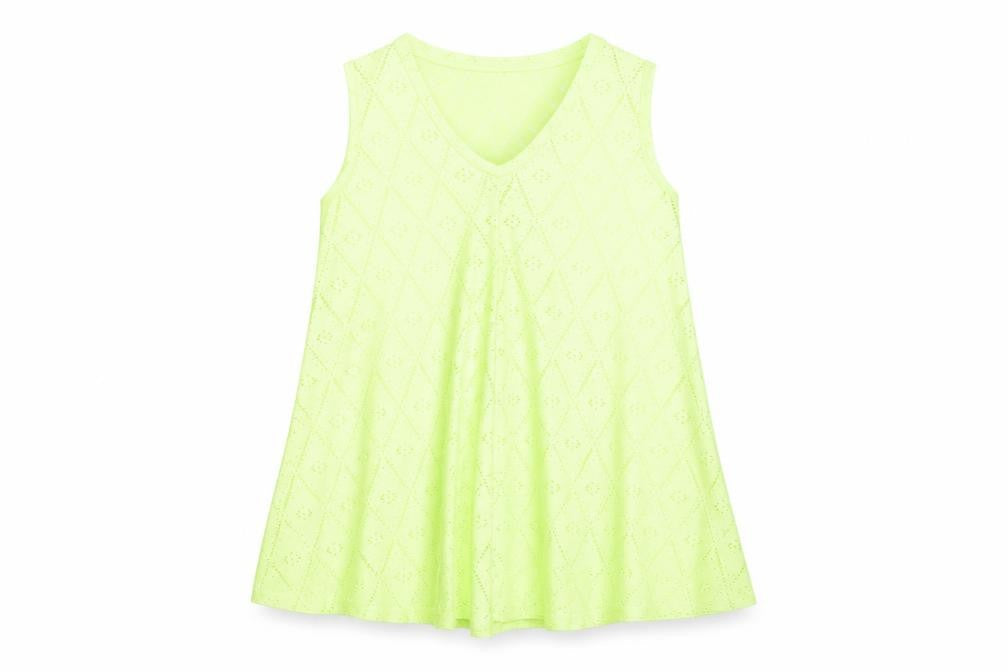 Womens UK Size 14 Yours Green Tunic Blouse