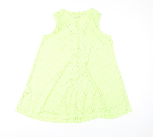 Womens UK Size 14 Yours Green Tunic Blouse
