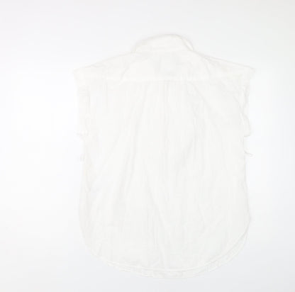 Womens UK Size 6 H&M White Basic Blouse
