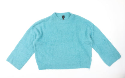 Womens UK Size L River Island Blue Pullover Jumper