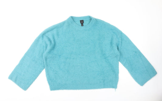 Womens UK Size L River Island Blue Pullover Jumper
