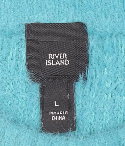 Womens UK Size L River Island Blue Pullover Jumper