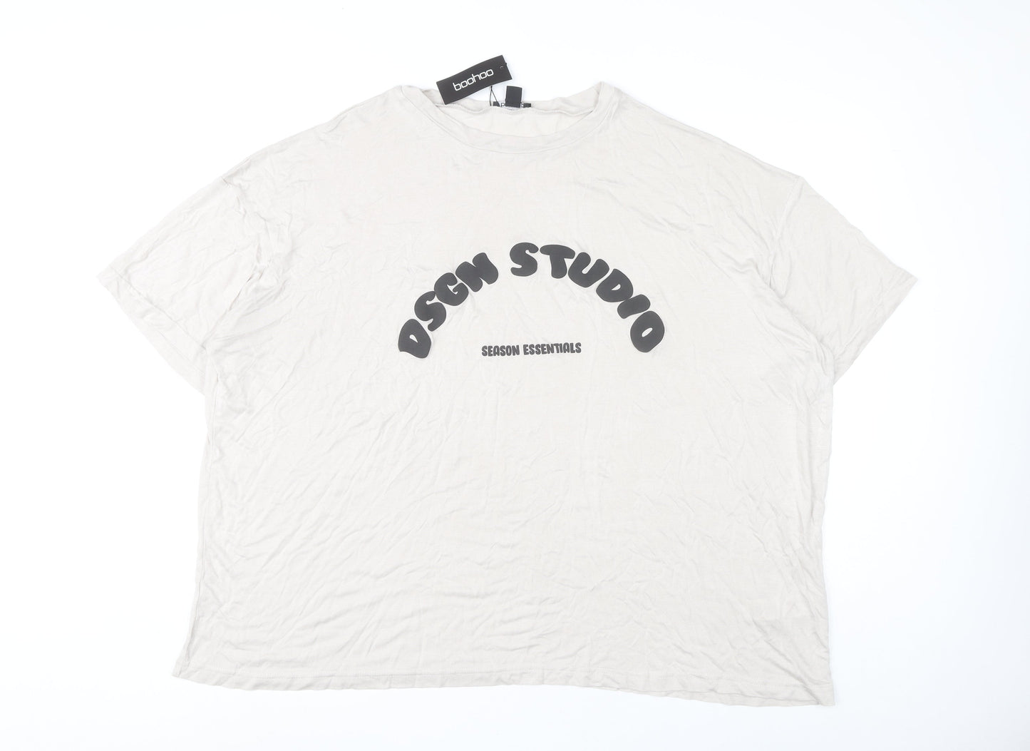 Boohoo Women's White L Basic T-Shirt