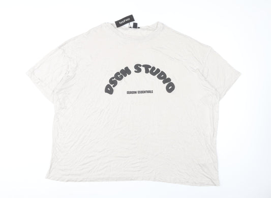 Boohoo Women's White L Basic T-Shirt