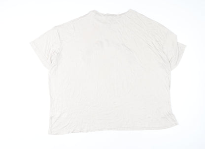Boohoo Women's White L Basic T-Shirt