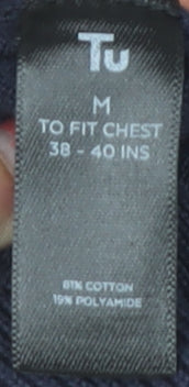 Tu Men's Blue Colourblock Polo M