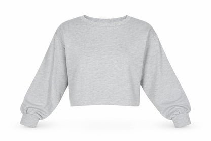 Womens UK Size 10 Boohoo Grey Pullover Sweatshirt