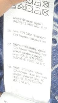 F&F Women's Blue Floral Embroidered Blouse Size 18