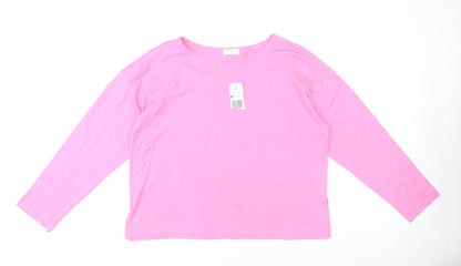 Papaya Women's Pink Long Sleeve Top L