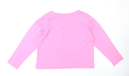 Papaya Women's Pink Long Sleeve Top L