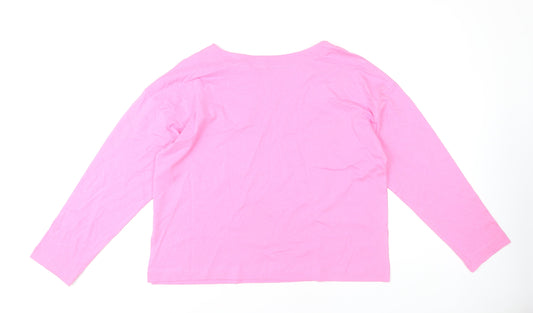 Papaya Women's Pink Long Sleeve Top L