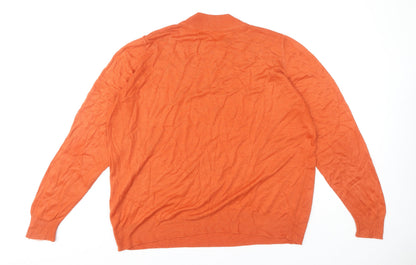 Womens UK Size 22 Marks and Spencer Orange Pullover Jumper