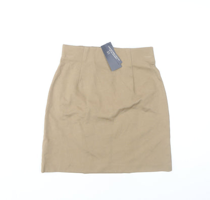Marks and Spencer Women Beige Size 8 Skirt