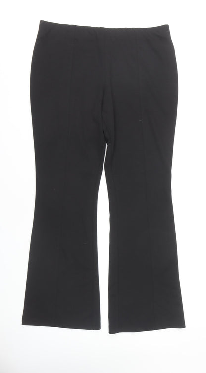 Red Herring Women's Black Flared Trousers Size 12