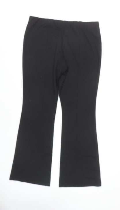 Red Herring Women's Black Flared Trousers Size 12