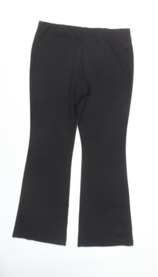 Red Herring Women's Black Flared Trousers Size 12