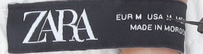 Womens UK Size M Zara Regular Fit  White Trousers