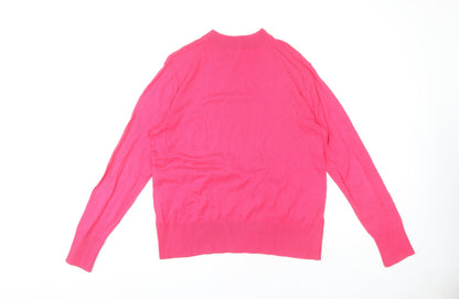 Womens UK Size 12 Monki Pink Pullover Jumper
