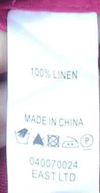 East Women’s Pink Linen Blazer Size 16 3/4 Sleeve