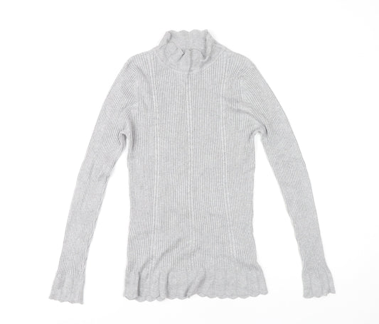 Womens UK Size 14 Papaya Grey Pullover Jumper