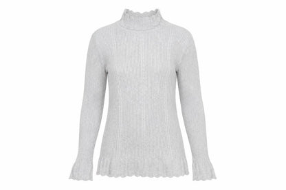 Womens UK Size 14 Papaya Grey Pullover Jumper