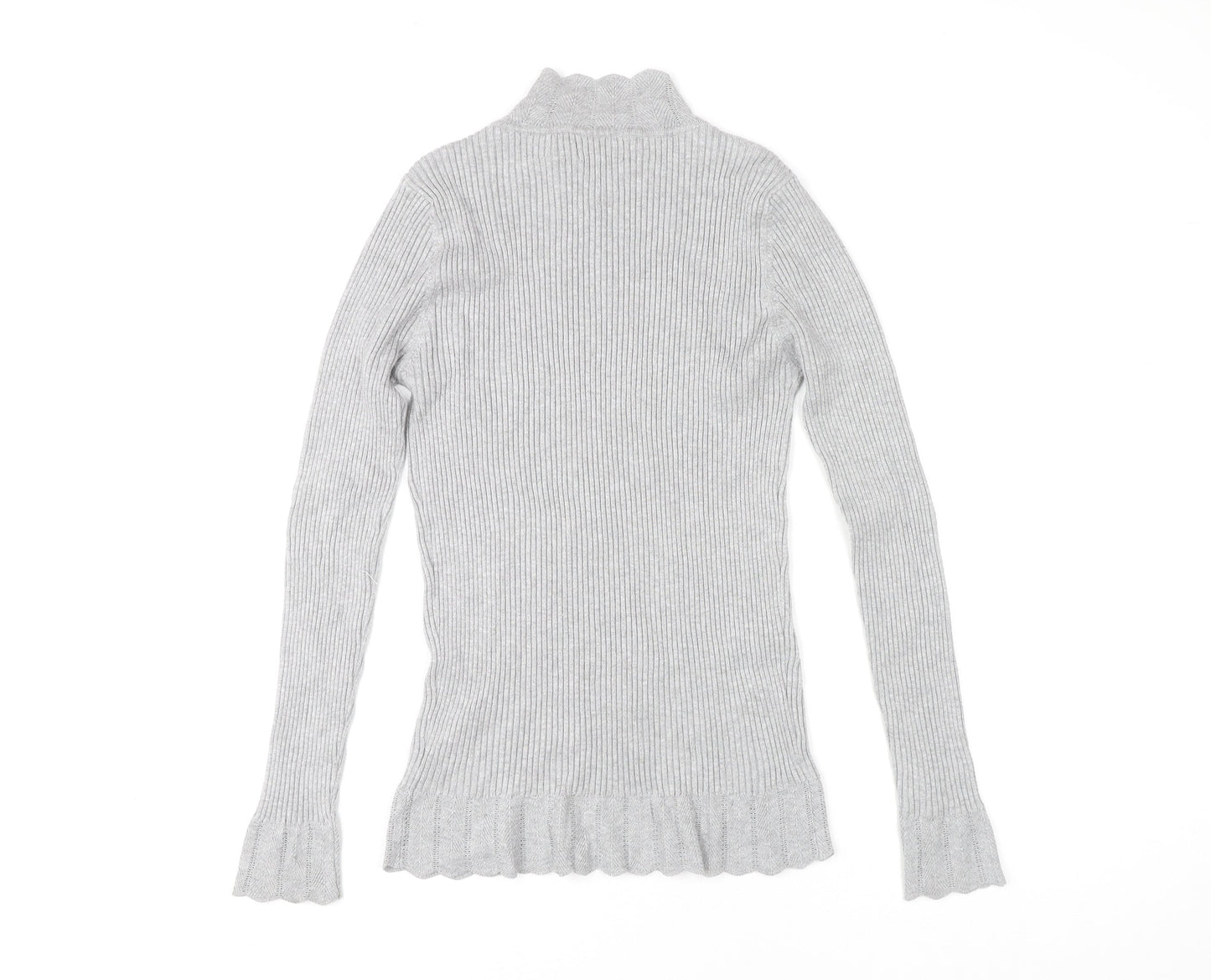Womens UK Size 14 Papaya Grey Pullover Jumper