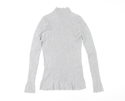 Womens UK Size 14 Papaya Grey Pullover Jumper