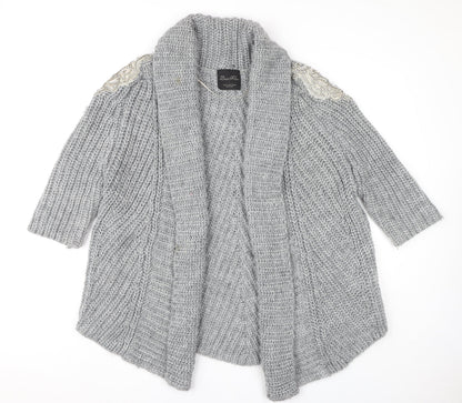 Womens UK Size 12 Zara Grey Cardigan Jumper