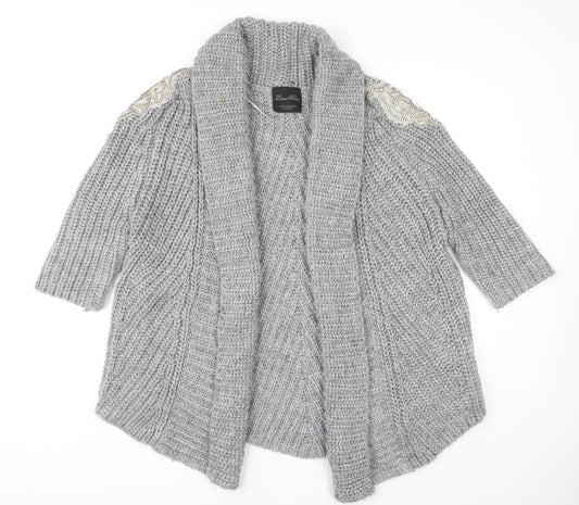 Womens UK Size 12 Zara Grey Cardigan Jumper
