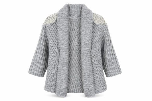 Womens UK Size 12 Zara Grey Cardigan Jumper