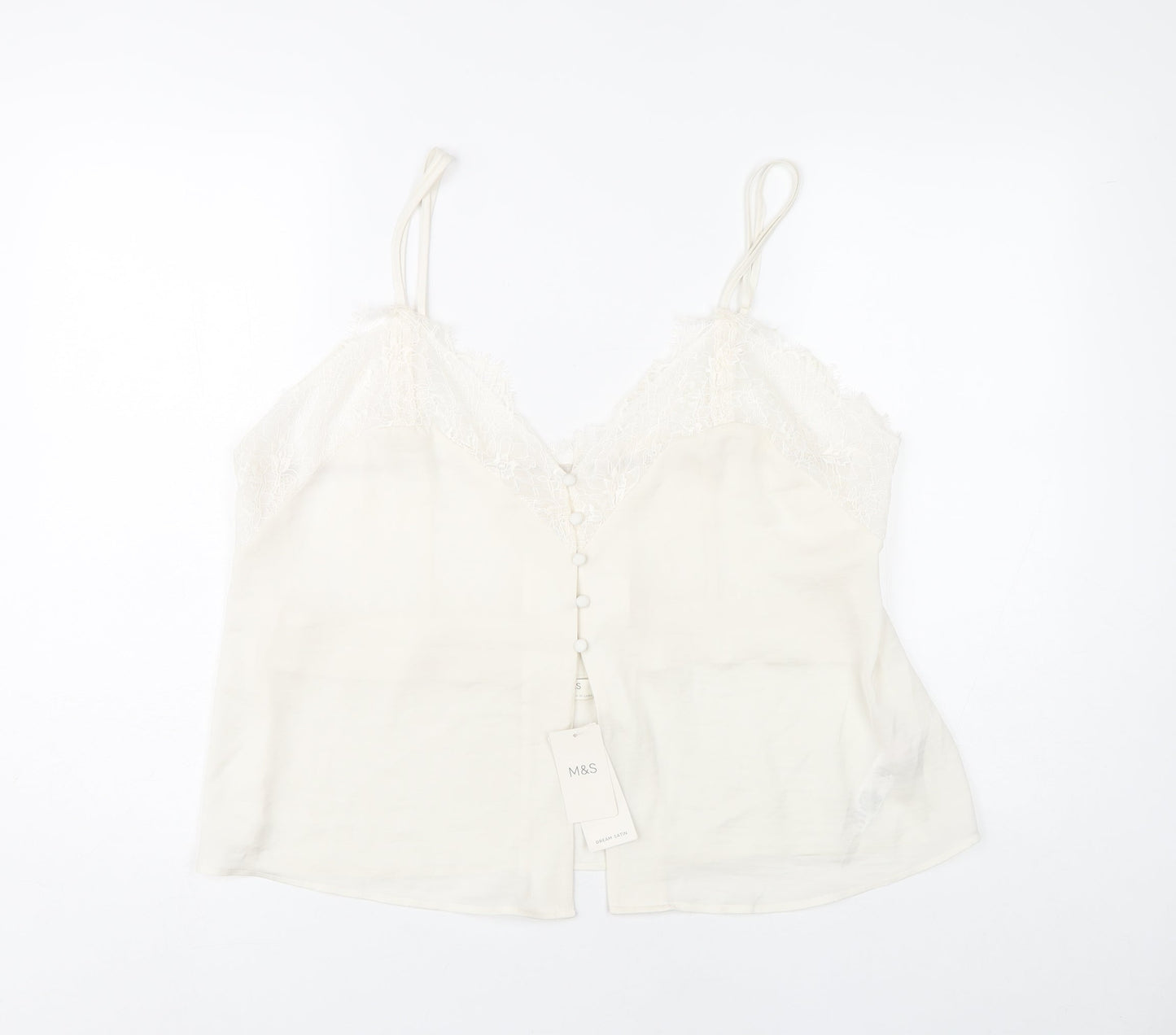 Womens UK Size 20 Marks and Spencer Ivory Camisole Camisole