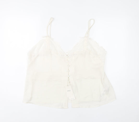 Womens UK Size 20 Marks and Spencer Ivory Camisole Camisole