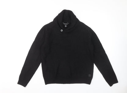 Cedar Wood State Men’s Black High Neck Pullover M