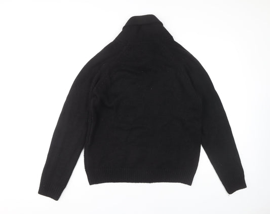 Cedar Wood State Men’s Black High Neck Pullover M