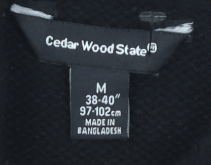 Cedar Wood State Men’s Black High Neck Pullover M