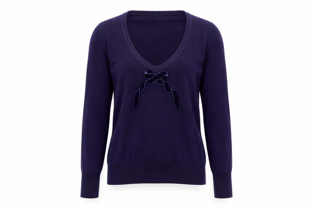 Womens UK Size S No Data Purple Pullover Jumper