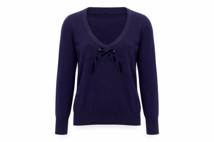 Womens UK Size S No Data Purple Pullover Jumper