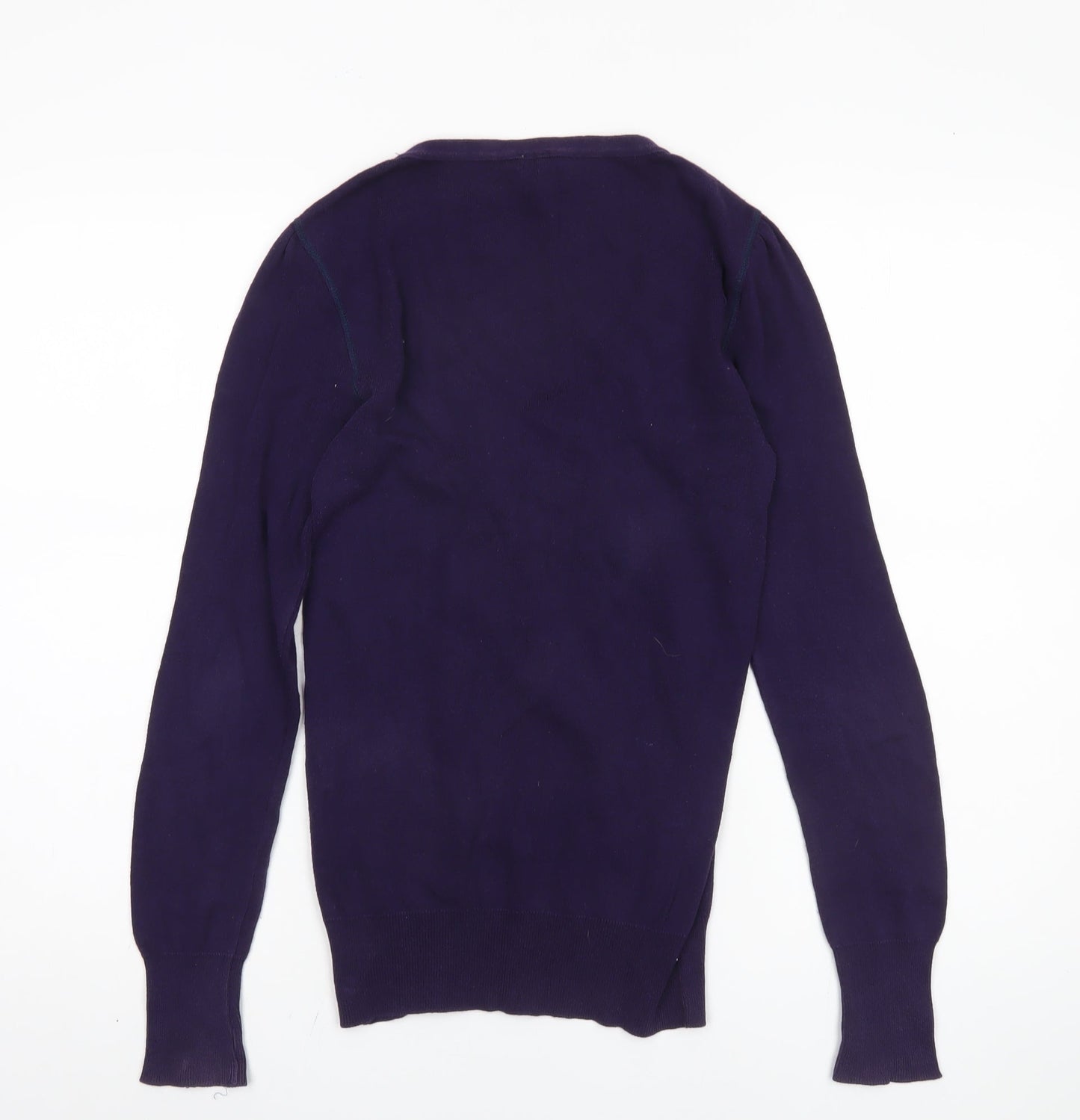Womens UK Size S No Data Purple Pullover Jumper
