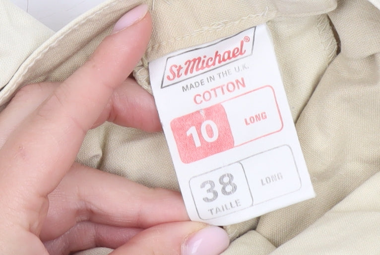 Womens UK Size 10 St Michael   Beige Trousers