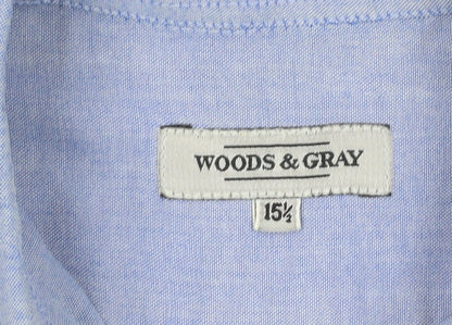 Woods & Gray Men's Blue Button-Up Shirt 15.5