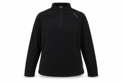 Oxylane Women's Black 1/4 Zip Fleece Sweatshirt - Size L