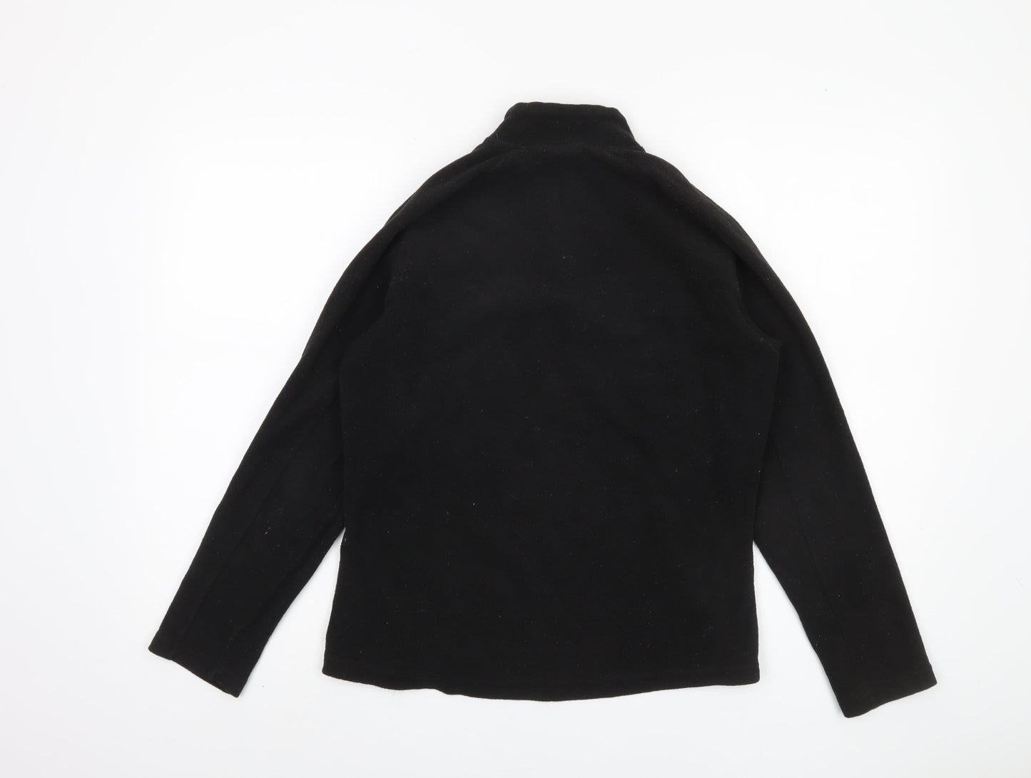 Oxylane Women's Black 1/4 Zip Fleece Sweatshirt - Size L