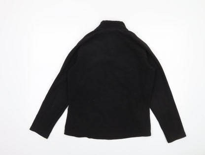 Oxylane Women's Black 1/4 Zip Fleece Sweatshirt - Size L